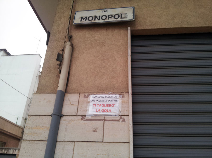 avvertimento via monopoli