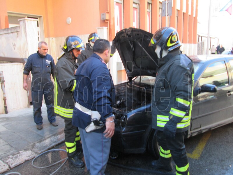 auto in fiamme-via lepanto 2