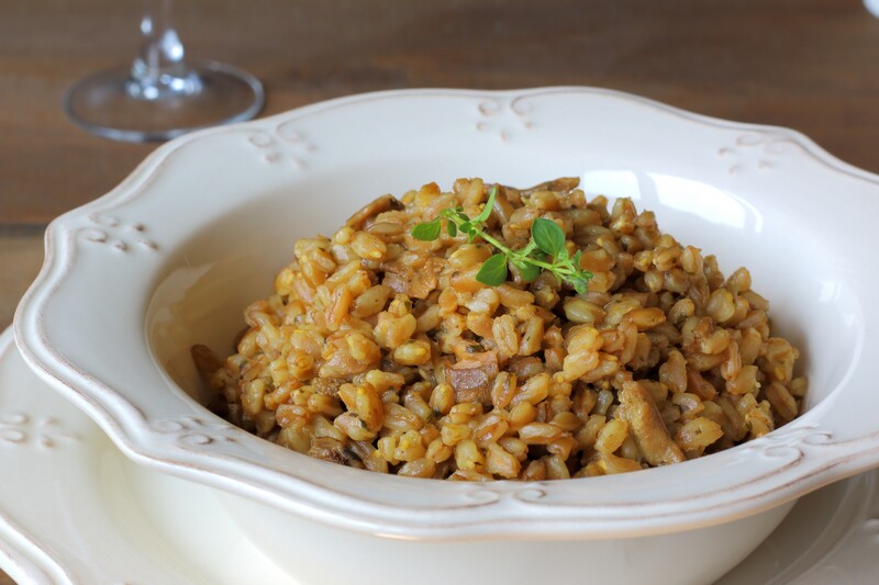 Farro con porcini