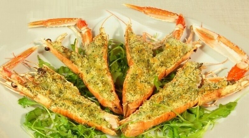 scampi gratinati