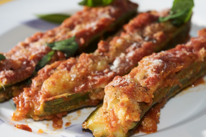 zucchine ripiene di tonno