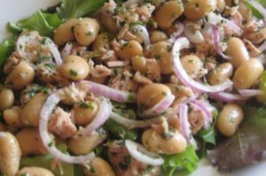 insalata di fagioli e tonno