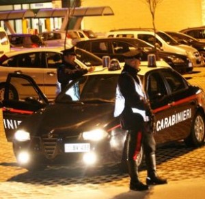 carabinieri in notturna