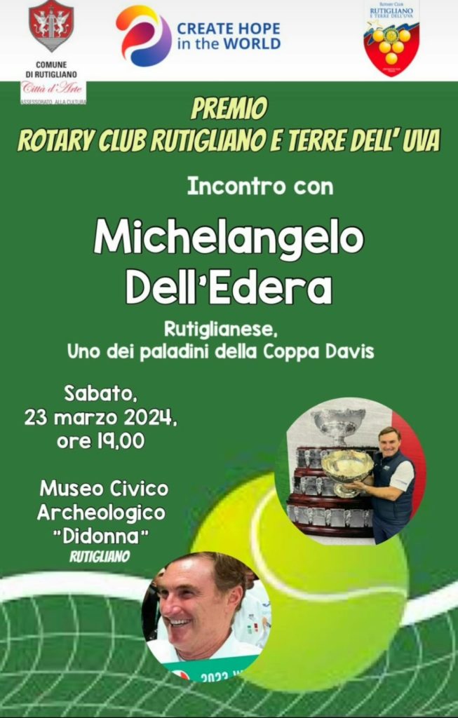 Premio “Rutigliano Terre dell’Uva” a Michelangelo Dell’Edera