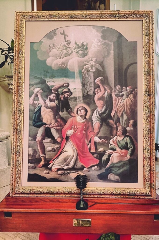 Quadro di santo Stefano, santo patrono di Putignano