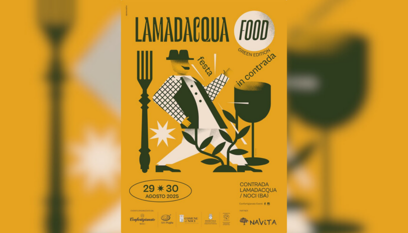Locandina di Lamadacqua Food, un evento che si terrà il 29 e il 30 agosto a Lamadacqua, Noci