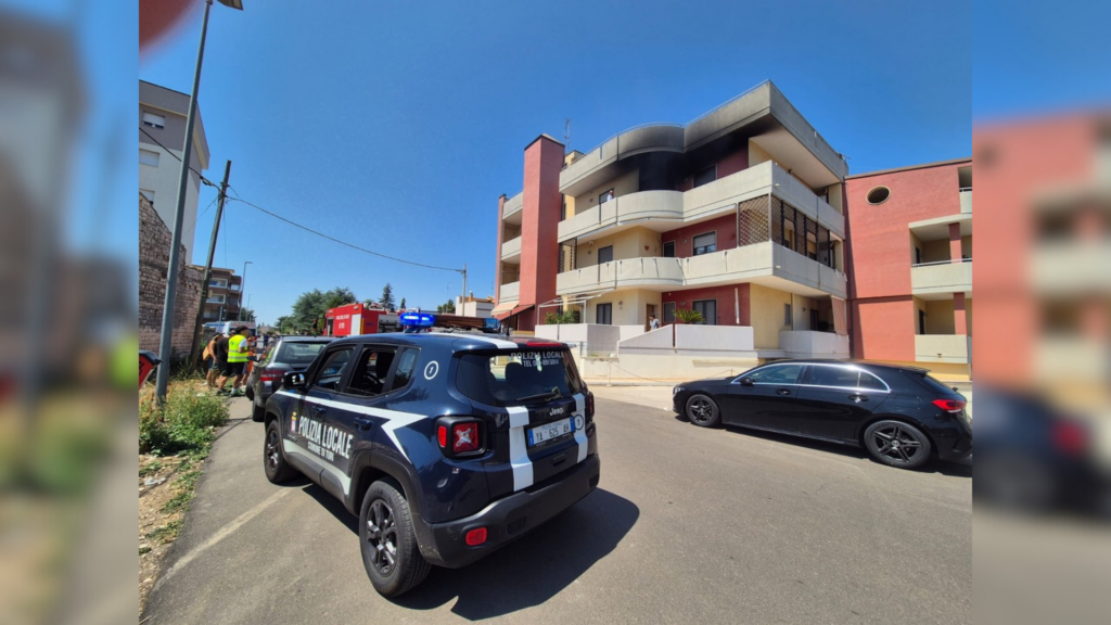 Due incendi a Turi